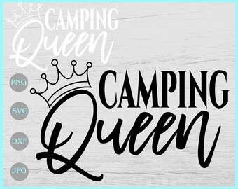 Camping Queen Svg Etsy