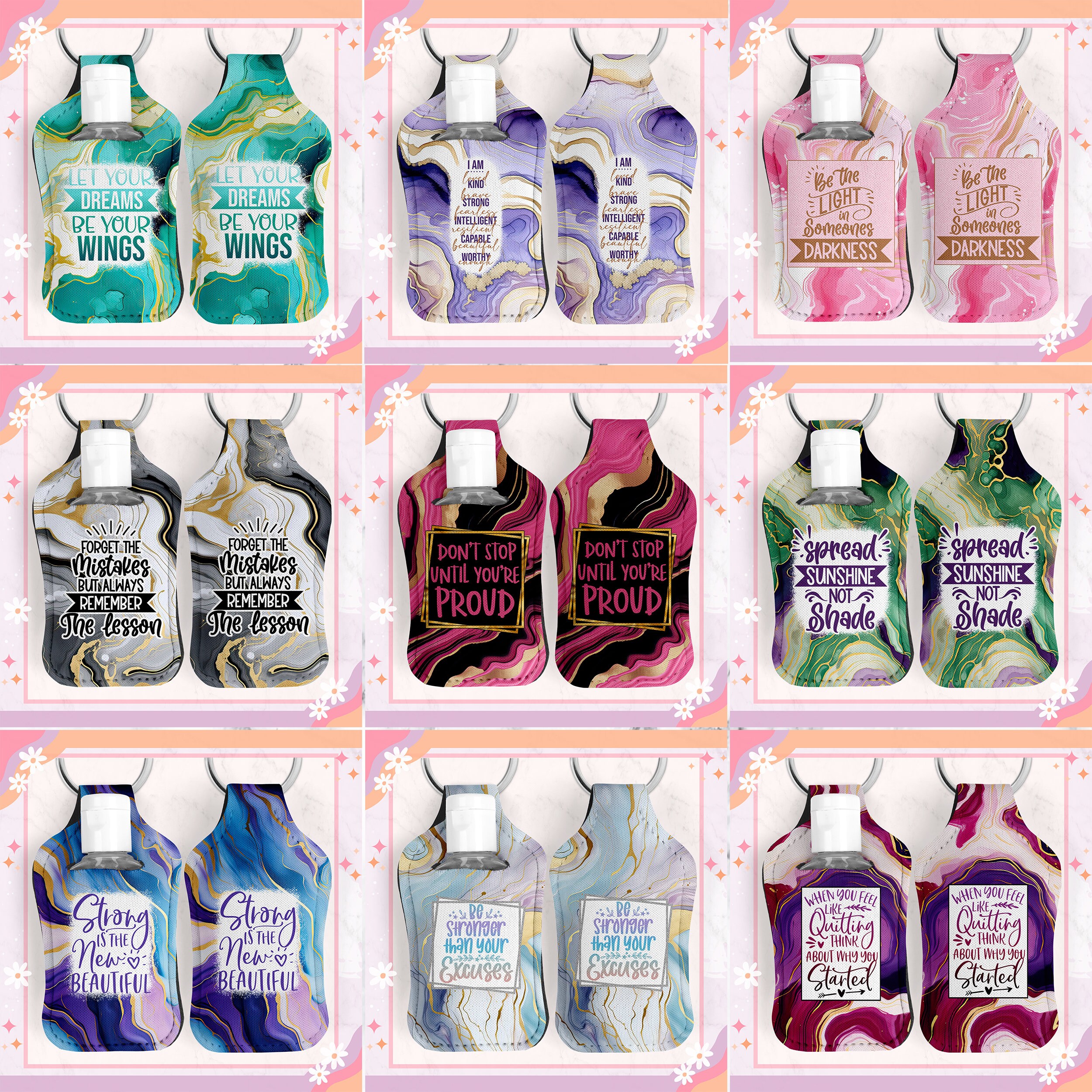 Diseños de sublimación de desinfectante de manos, soporte de desinfectante  de manos, diseños de sublimación de desinfectante, llavero de desinfectante,  pulsera de desinfectante de llavero - Etsy México, image size:2500x2500