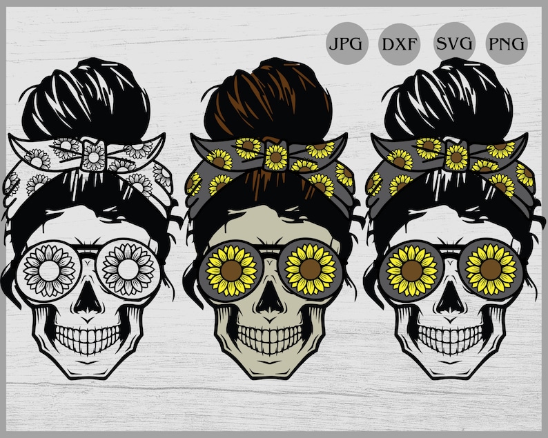 Free Free 153 Sunflower Sugar Skull Svg SVG PNG EPS DXF File