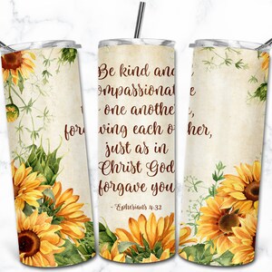 Bibel Vers Inspirational Zitat 20 Unzen Skinny Tumbler Sublimation Design, Jesus Faith Christian Bibel Zitat Religious Motivational Tumbler
