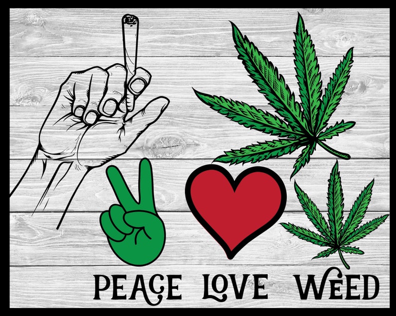 Download Weed svg Bundle Cannabis svg Weed clipart Marijuana leaf | Etsy