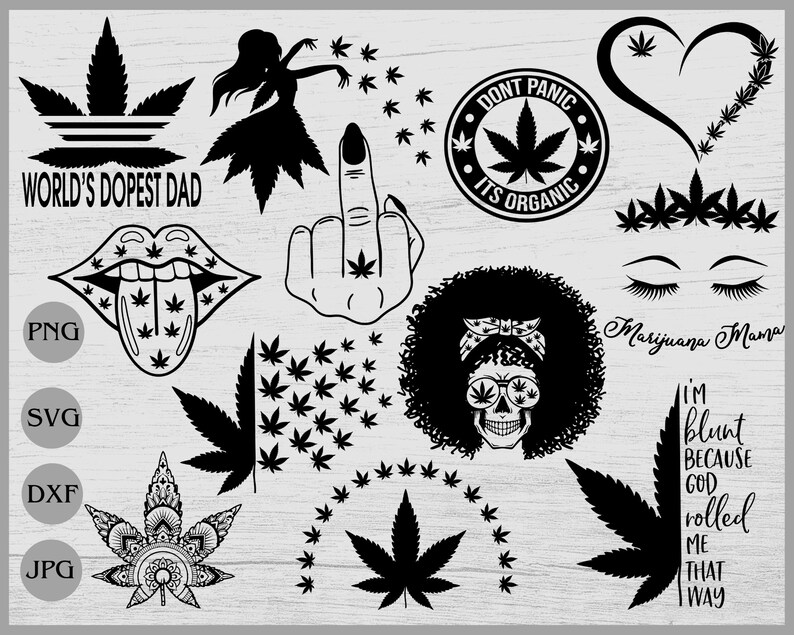 Download Weed svg Bundle weed fairy svg weed afro skull svg ...