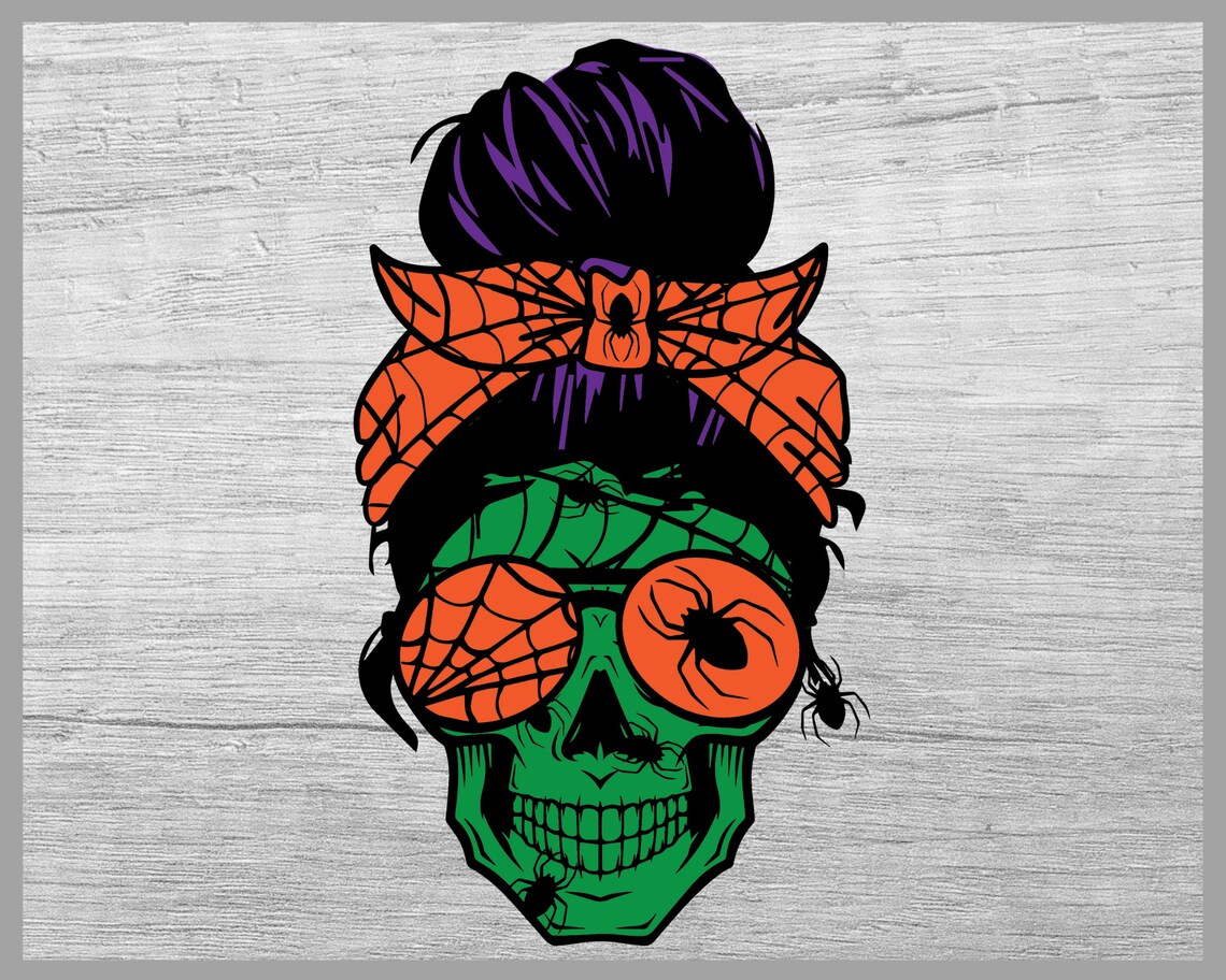 Download Halloween Mom Skull svg Momster svg Mom of monsters svg | Etsy