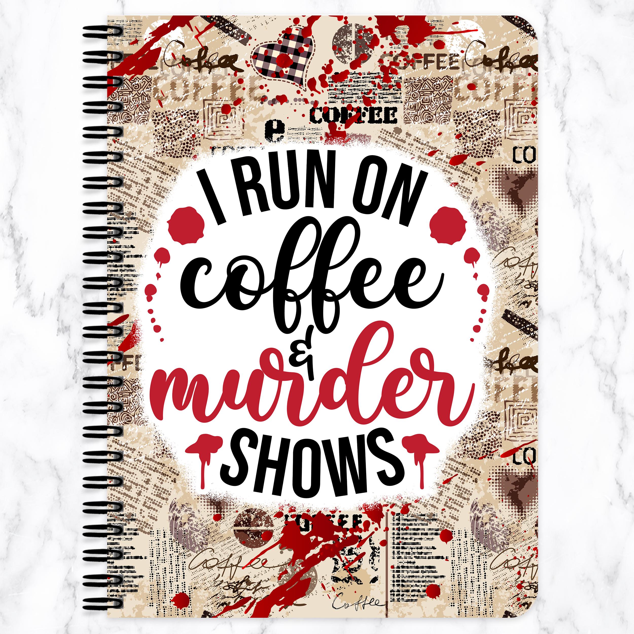 True Crime Notebook Horror Sublimation Design, Crime Scene Journal ...