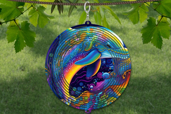 Buy Dolphin Wind Spinner Watercolor Sublimation Design Template