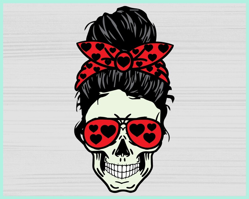 Download Mom Skull svg Heart svg Mom life SVG Momlife skull Svg | Etsy