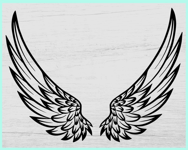 Download Layered Angel Wings Svg Project - Layered SVG Cut File