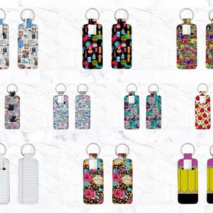 Sublimatiebundel leraar magere lippenbalsem, rechte schoollippenbalsem, lippenbalsemontwerpen, lipglosssleutelhanger, magere lippenbalsem sleutelhanger tag fob