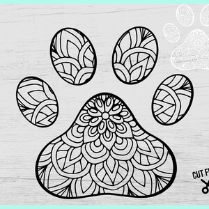 Download Paw Cut File Paw Print Svg Mandala Paw Svg Paw Svg Steampunk Svg Paw Vector Paper Cut Mandala Svg Paw Steampunk Clip Art Art Collectibles