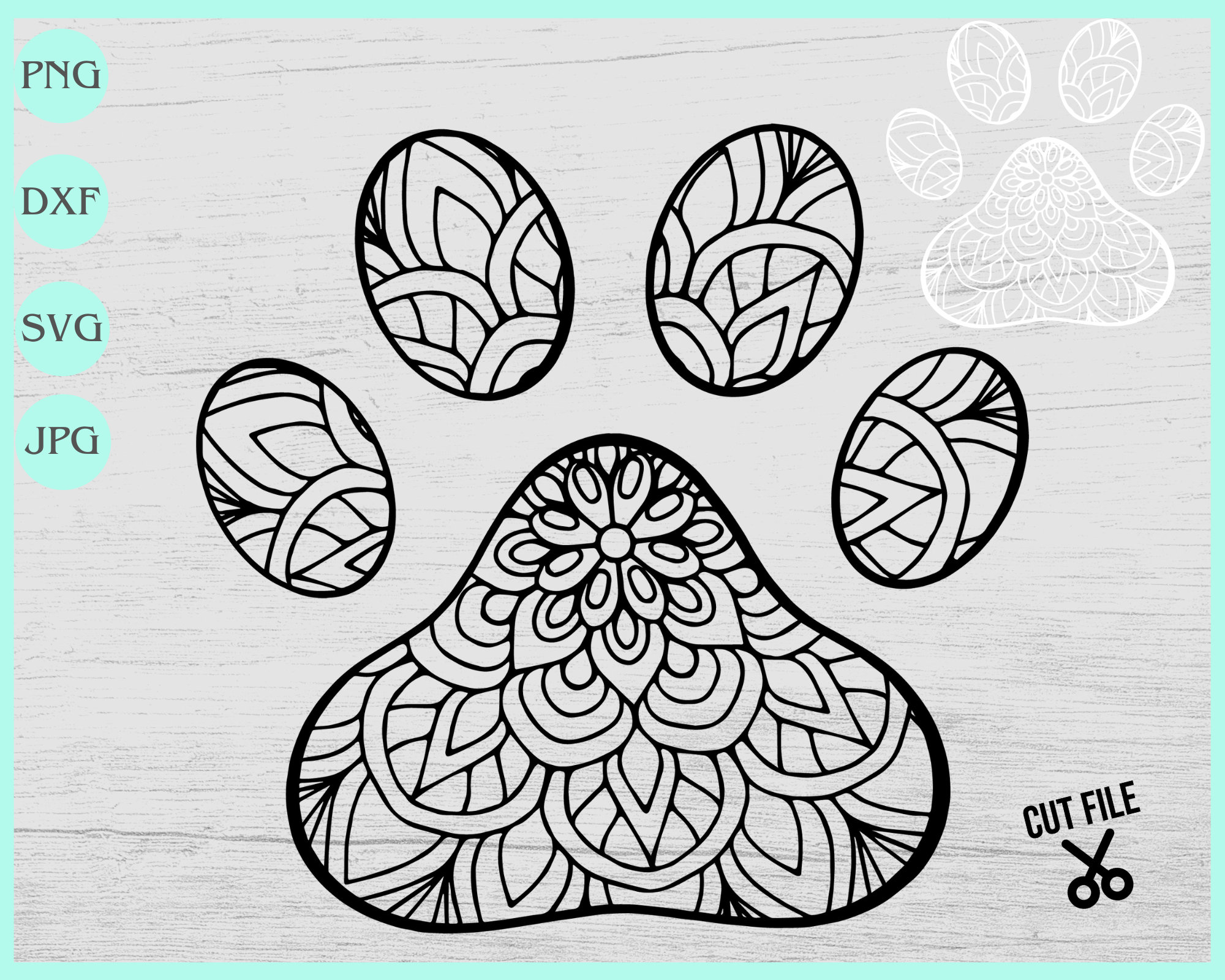 Free Free Paw Mandala Svg 423 SVG PNG EPS DXF File