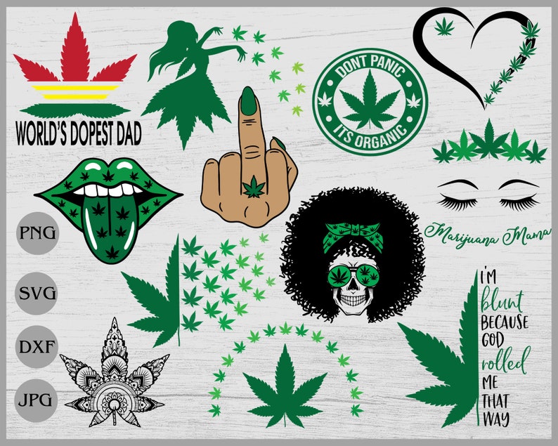 Weed svg Bundle weed fairy svg weed afro skull svg ...