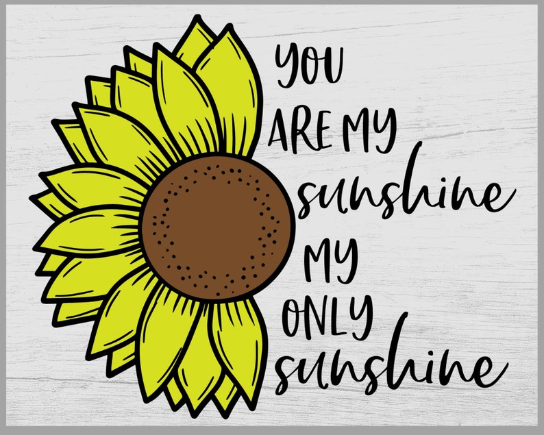 Download You are my sunshine svg Sunflower Svg half sunflower svg ...