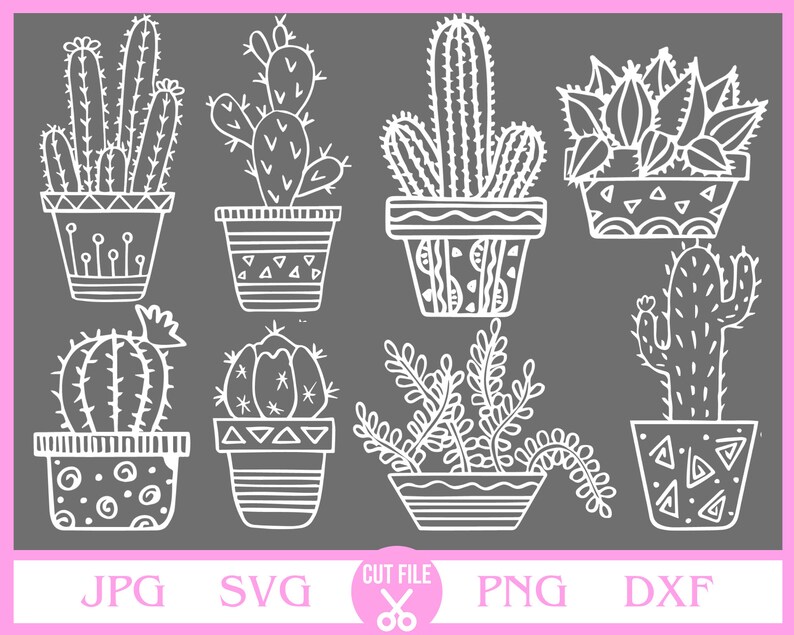 Download Cactus Svg Bundle Succulent Clipart Succulent Svg Cricut Svg Silhouette Cameo Cacti Svg Plants Sublimation Designs Cactus Clipart Clip Art Art Collectibles Locnuocxanh Vn