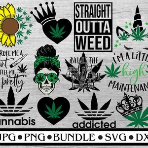 Weed svg Bundle, Unkraut Sonnenblume svg, Weed Einhorn svg, Cannibis svg, Rolling Tray svg, Weed Mom life svg, Cannabis svg, Dope svg