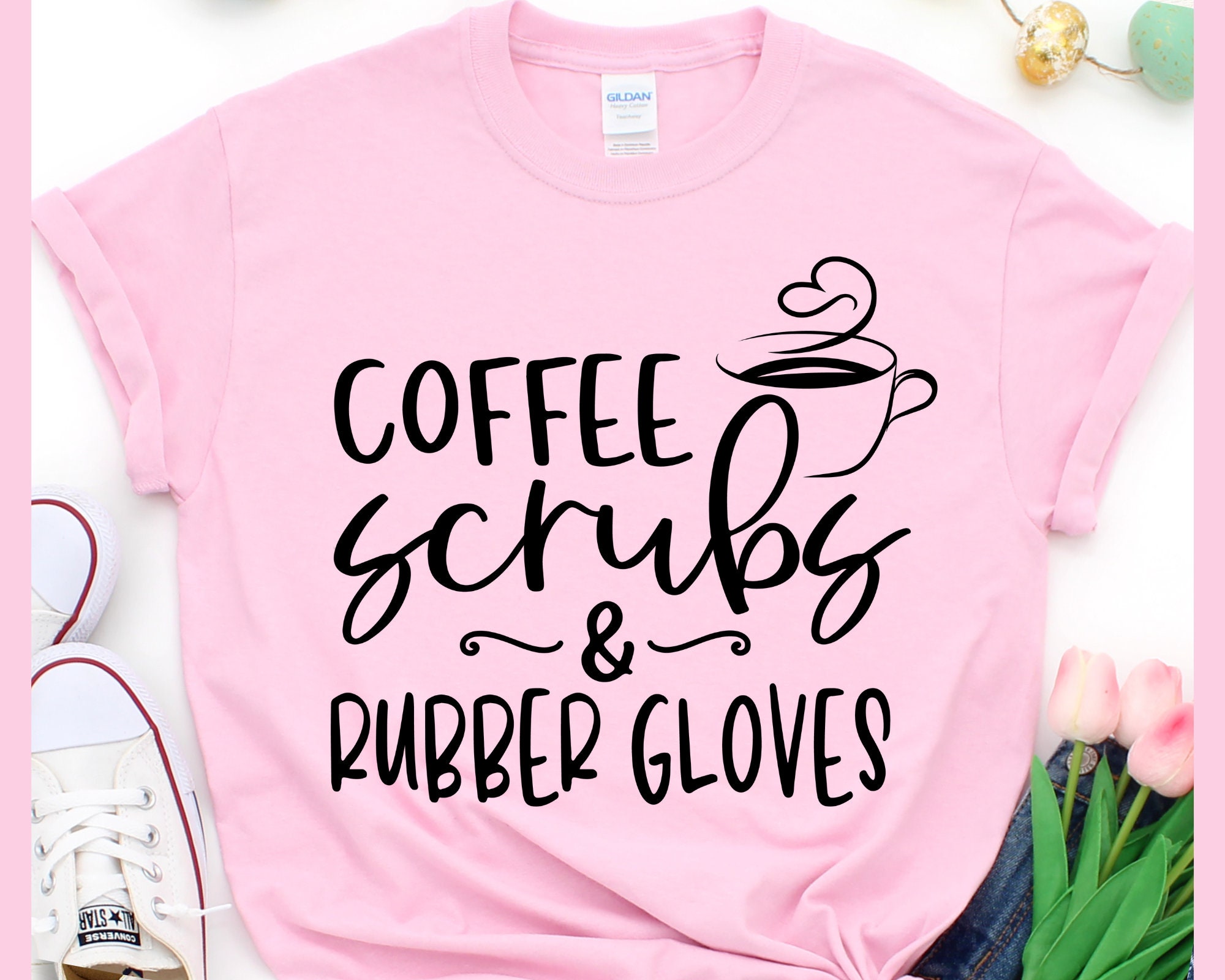 Coffee Scrubs and Rubber Gloves svg Coffee scrubs and rubber Etsy