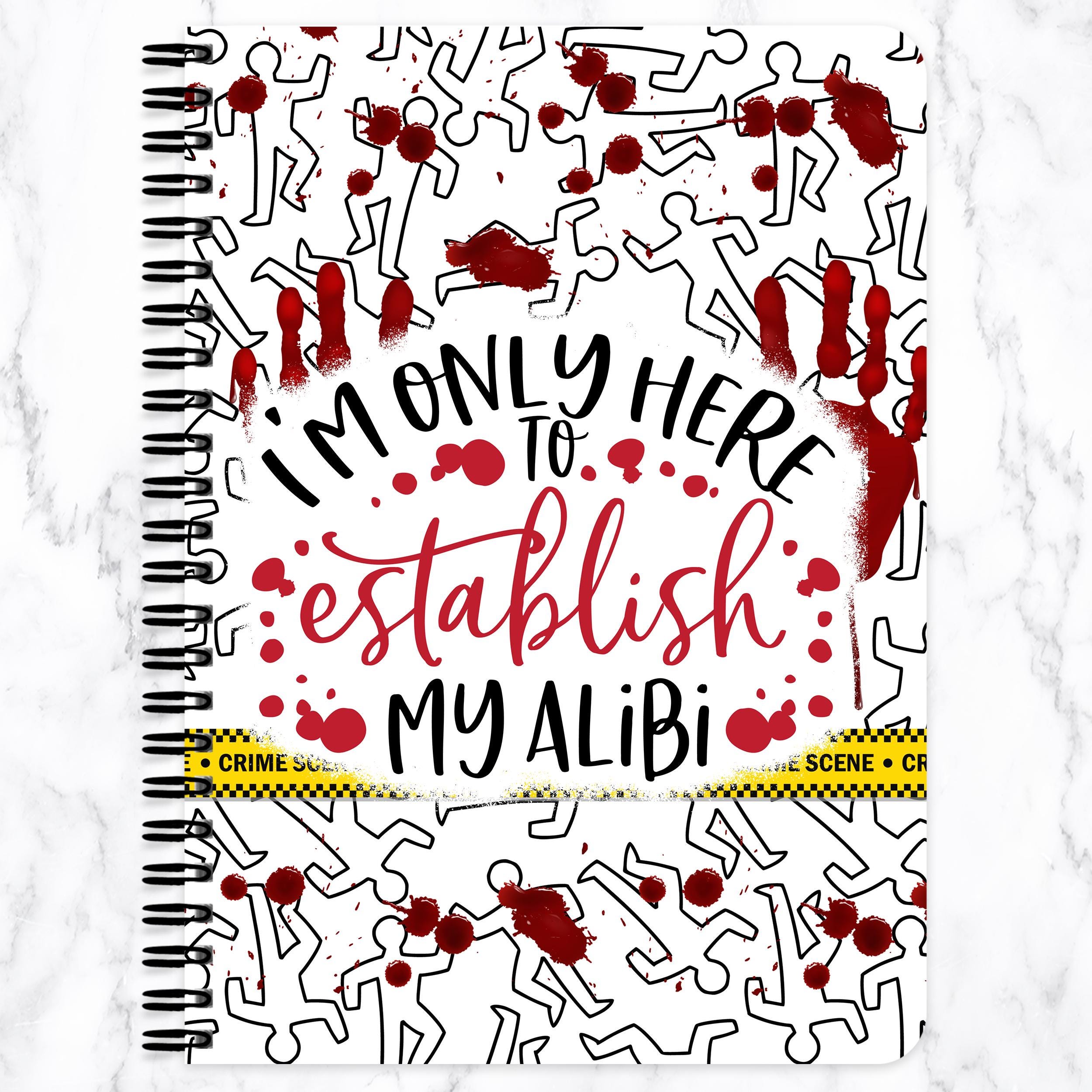 True Crime Notebook Horror Sublimation Design, Crime Scene Journal ...