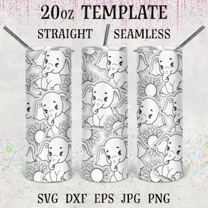 Olifant Burst Tumbler sjabloon svg, Burst Tumbler svg, Burst sjabloon svg, Tumbler Tape sjabloon, Tumbler Template Burst svg, Kiekeboe svg