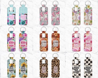 Skinny Lip Balm Sublimation Design Bundle, Straight Lip Balm Bundle, Lip Balm Designs, Lip Gloss Keyring, Skinny Lip Balm Key Ring Tag Fob