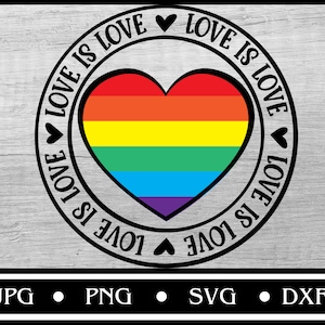 Liebe ist Liebe svg, Pride svg, Gay Pride Clipart, lesbische Pride svg, svg-Dateien, Liebe ist Liebe Sublimationsdesigns, Cricut svg, Silhouette Cameo