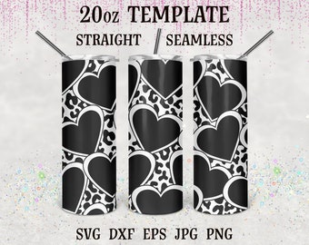 Heart Leopard Burst Tumbler Template svg, Burst tumbler svg,Burst Template svg,Tumbler Tape Template,Tumbler Template Burst svg,Peekaboo svg