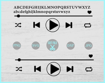Lettore musicale in formato SVG, Arte della canzone in formato SVG, Arte della canzone in acrilico, Arte della canzone in vetro, Lettore musicale PNG, Visualizzazione della traccia in formato SVG, file SVG per Cricut, Sublimazione PNG