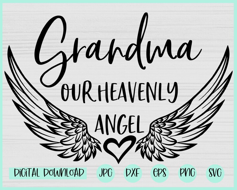 Download Grandma our Heavenly Angel svg Heaven svg Christmas svg | Etsy