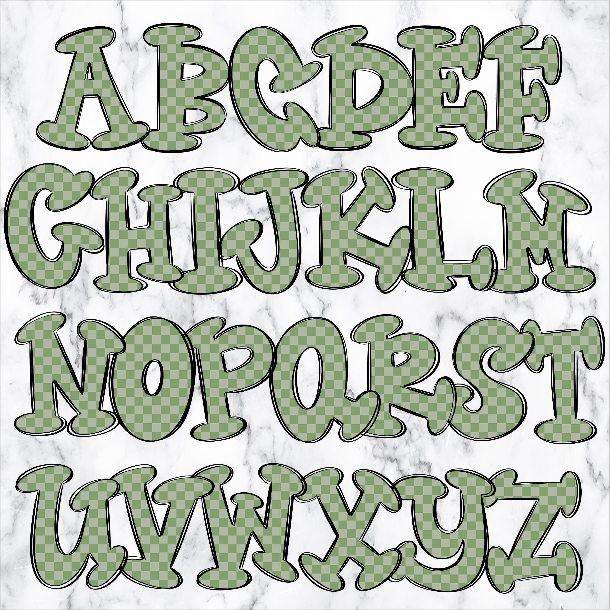 Checked Letters Fall Checkered Letters Alphabet PNG Check Alphabet Clipart Printable ...