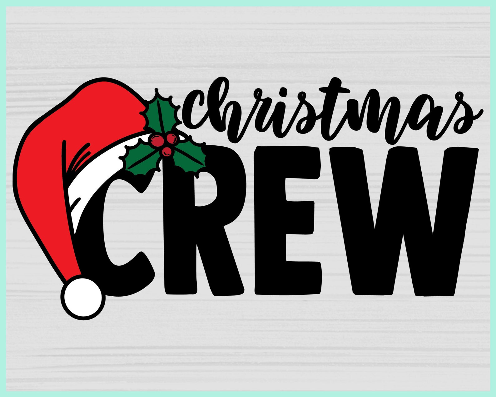 Christmas Crew Svg Christmas Svg Santa Hat Svg Christmas | Etsy