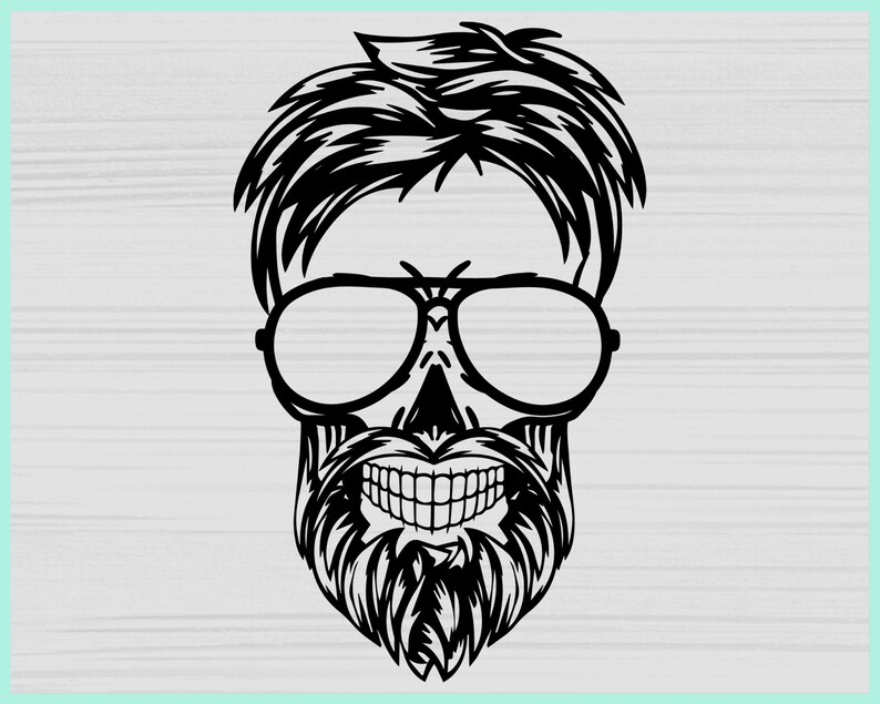 Download Man skull SVG bundle Bearded Skull svg King SkullCowboy | Etsy