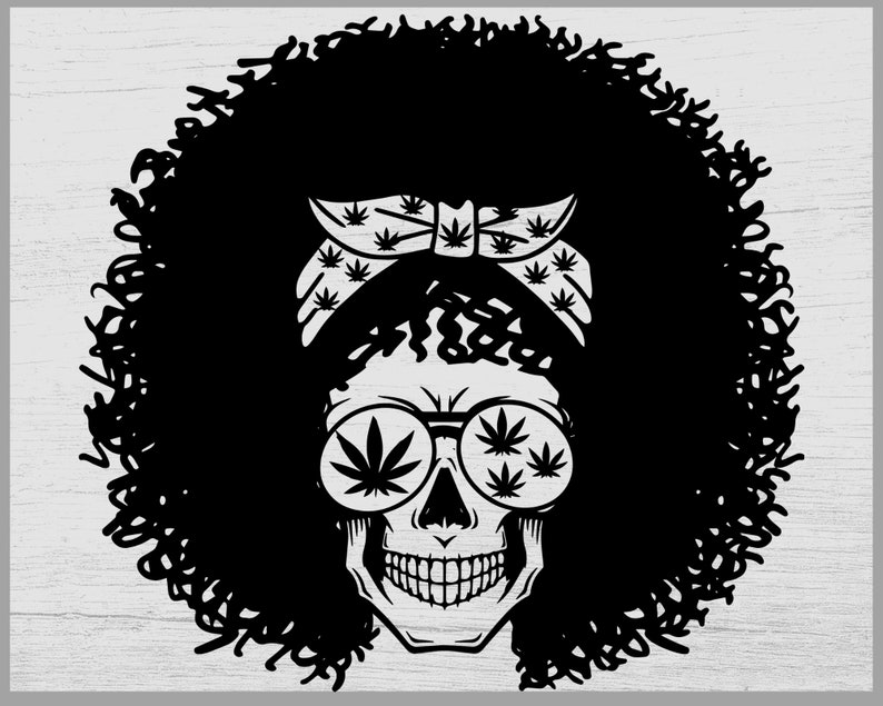 Download Weed Mom Afro Skull svg Afro skull svg Mom life SVG ...