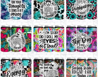 Sarcástico Hard Can Cooler Engraçado Sublimação PNG, Manga de lata de metal para adultos, Sarcasmo Retângulo Sublimação Sassy Stubby Holder Hard Can PNG