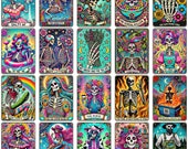 100+ Funny Tarot Card PNG Bundle, Sarcastic Sweary Skeleton Skull, Snarky Witchy Tarot, Trendy Sublimation Design, Adult Humor Sarcasm PNG