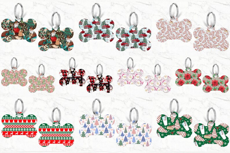 Bone Dog Tag Sublimation Design Bundle, Bone Dog Tag Bundle, Pet Tag Sublimation Designs, Bone Dog Tag Designs, Sublimation Bundle image 2