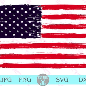 Bandiera americana in difficoltà svg, bandiera USA svg, bandiera grunge svg, disegni di sublimazione della bandiera americana patriottica, decalcomania tumbler sv, Silhouette Cameo