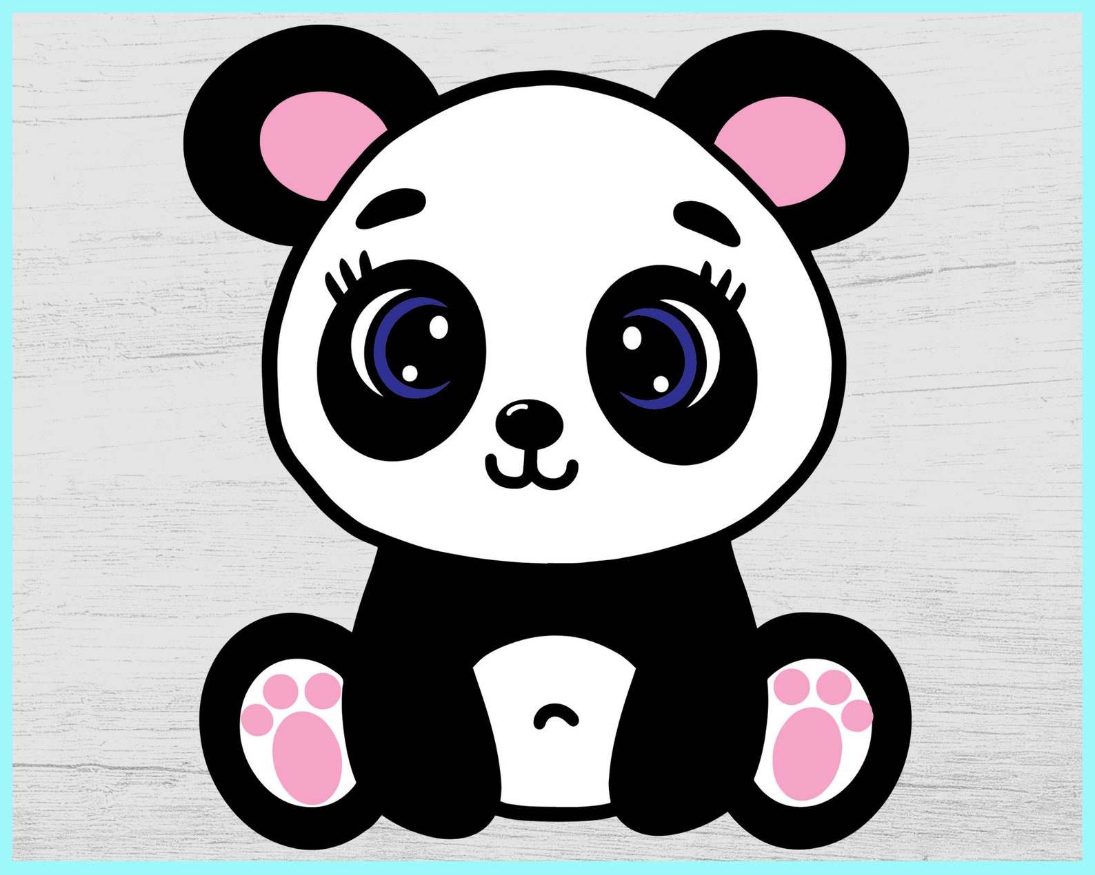 Panda SVG, Panda Clipart, Svg Files and Outline Svg, Panda Line Art