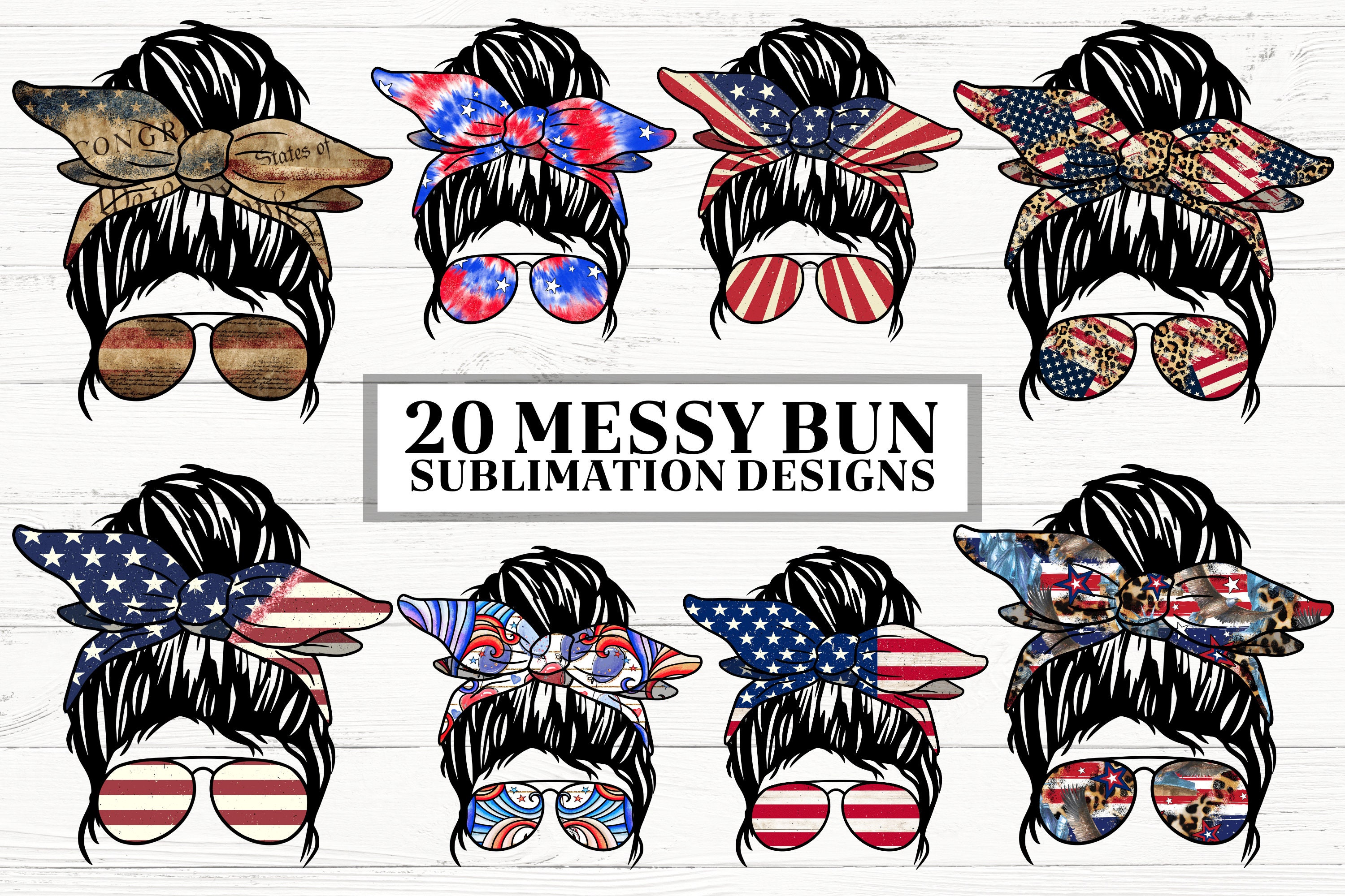 Patriotic Messy Bun sublimation bundle, Mom life png, Patriotic Momlife Clipart, momlife Patriotic, Patriotic sublimation designs