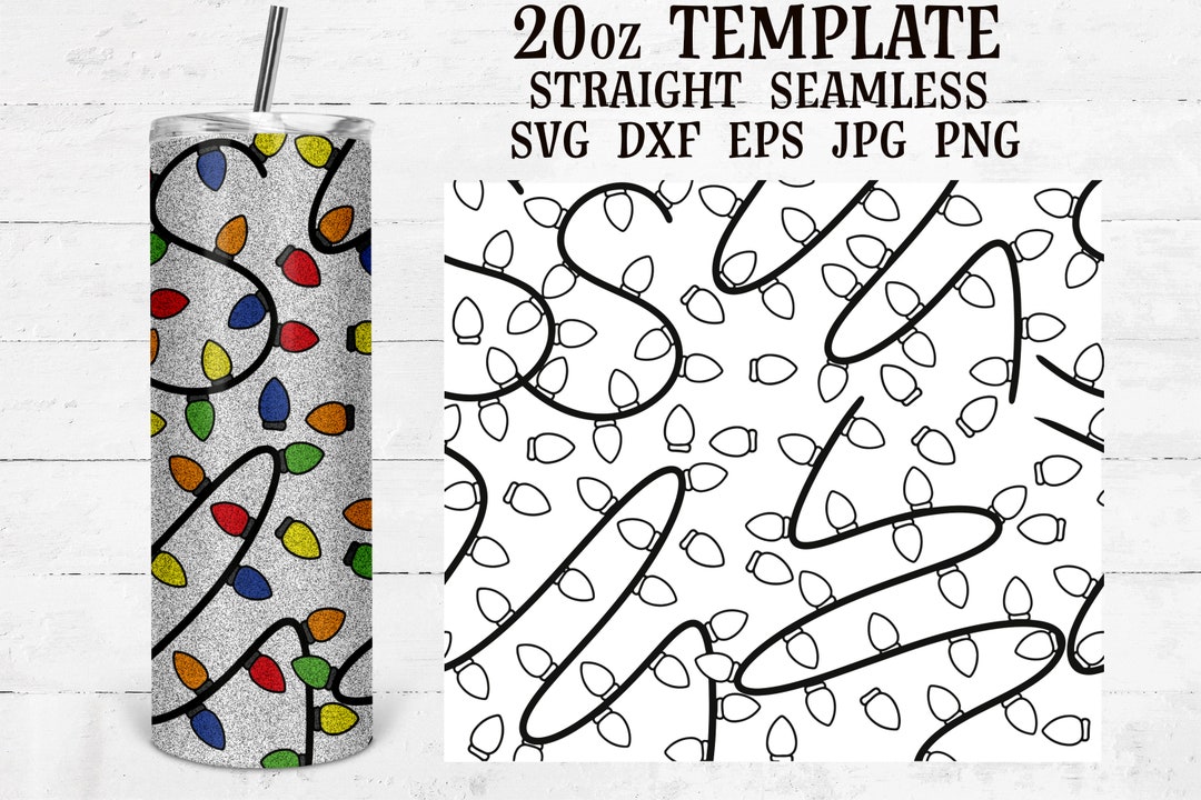 Christmas Lights Burst Tumbler Template Svg, Burst Tumbler Svg,burst