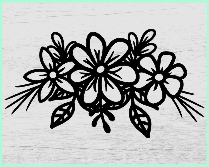 Download Flower svg Floral svg Layered Flower svg Layered Floral | Etsy