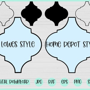 Arabesque Tile svg, Tile Template svg, Christmas Tile svg, Ornament svg, Lowes Tile svg, Home Depot Tile svg, Layered Lantern Shape Tile svg