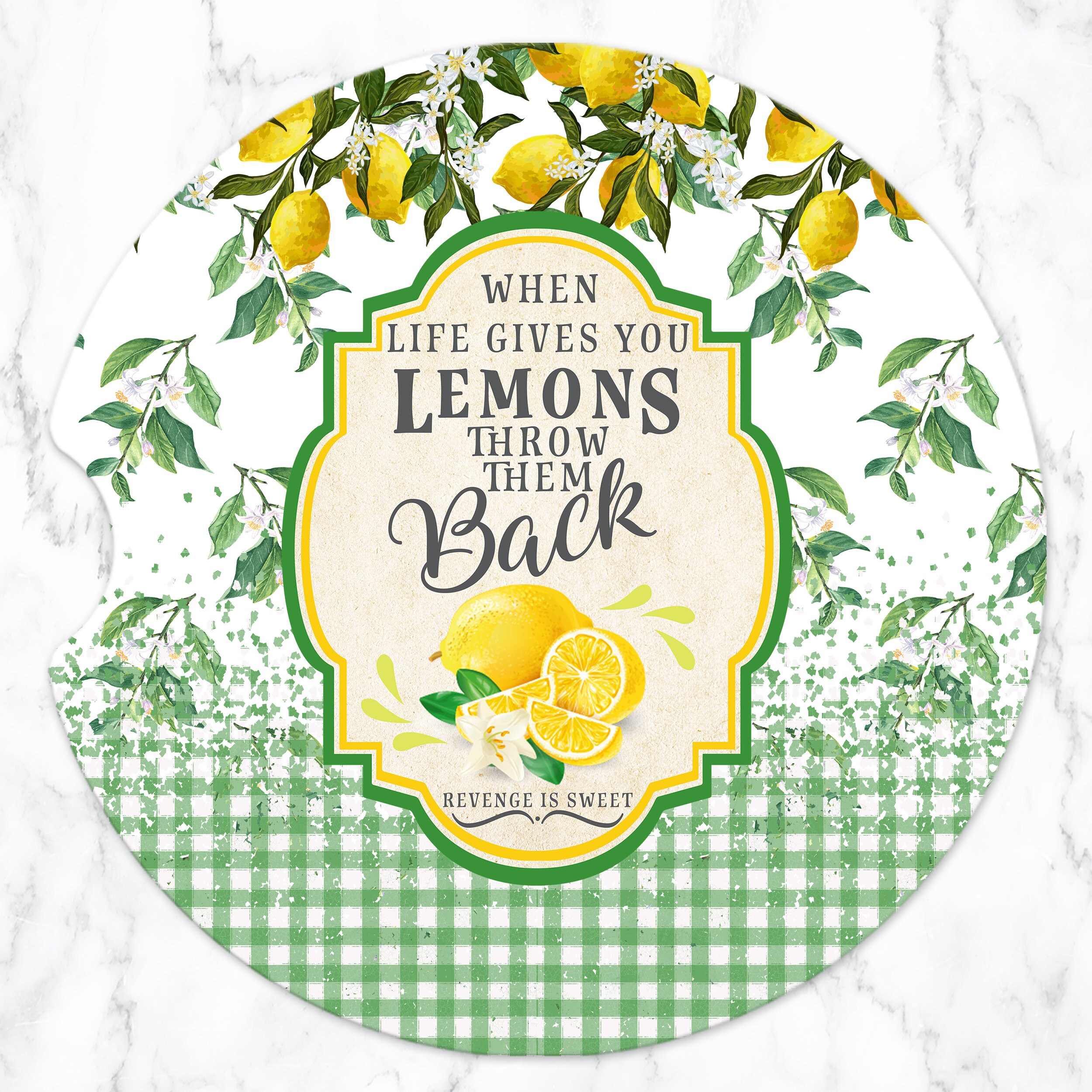 Car Coaster,lemonade Label , Retro Lemonade Label, Cup Holder, Car ...