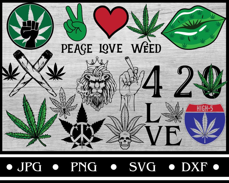 Download Weed svg Bundle Cannabis svg Weed clipart Marijuana leaf ...