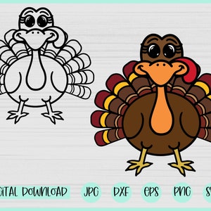 Svg Turquie, svg Turquie en couches, Clipart Turquie, Thanksgiving svg, dessins de sublimation de Turquie, automne svg, svg automne, fichiers svg pour cricut