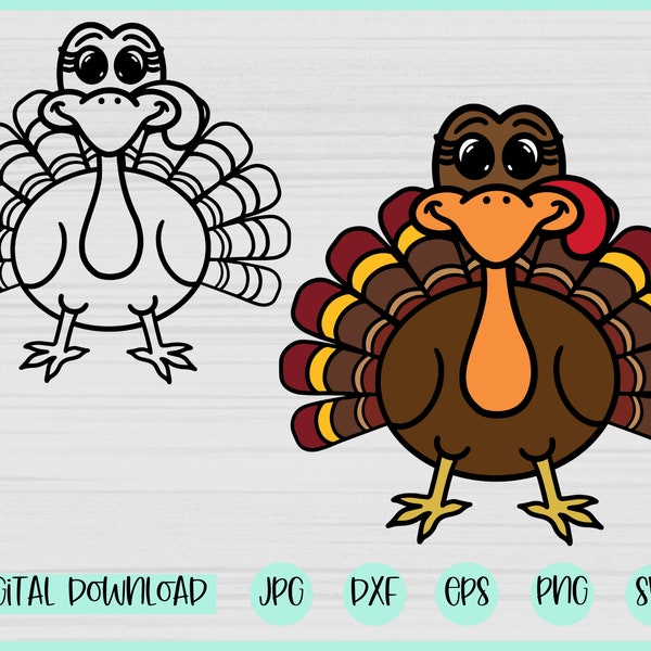 Turkey svg, Layered Turkey svg, Turkey Clipart, Thanksgiving svg, Turkey Sublimation Designs, Fall svg, Autumn svg, svg files for cricut