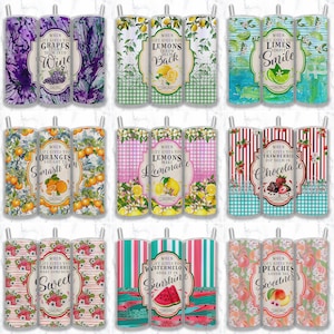 Lemonade Label 20oz Tumbler Wrap Designs, Retro Lemonade Label, Funny Drink Label, When life gives you Lemons Throw them back, Retro.