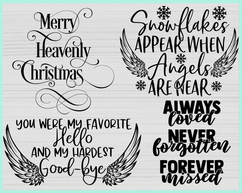 Download Memorial svg bundle Christmas Memorial svg In Loving ...