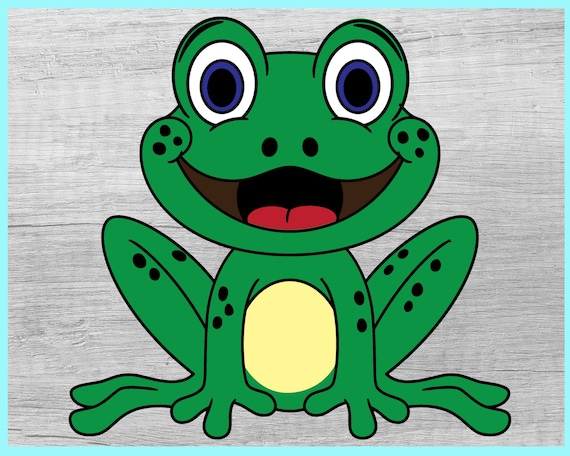 Contorno De Rana Cara De Rana SVG, Rana Linda SVG, Imágenes