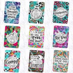 Sarcastic Air Freshener Funny Sublimation PNG, Sarcasm Air Freshener Bundle, Adult Rectangle Sublimation Air Freshener Designs