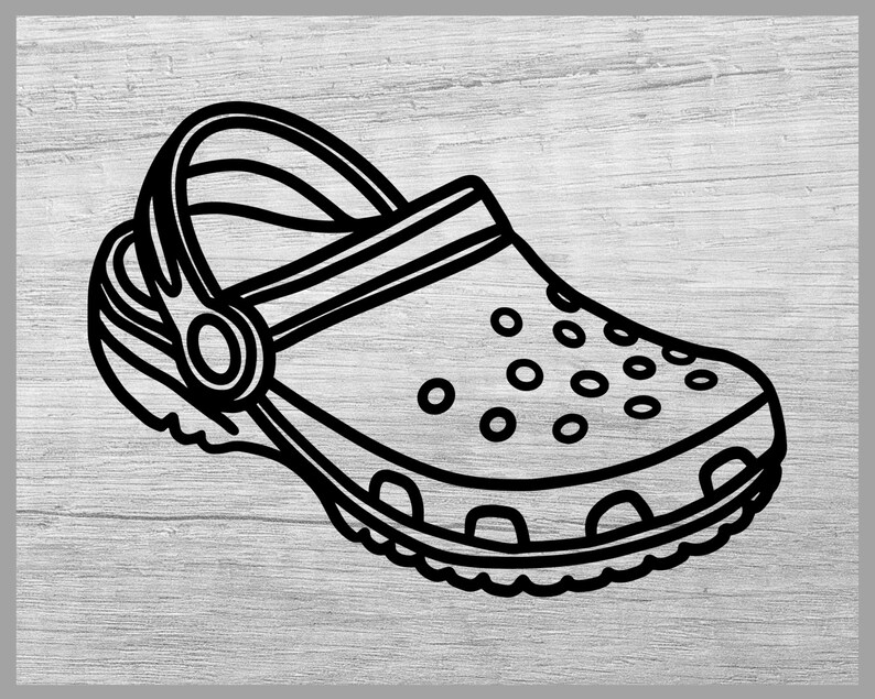 Croc svg Crocs svg You ain't rockin' if you | Etsy