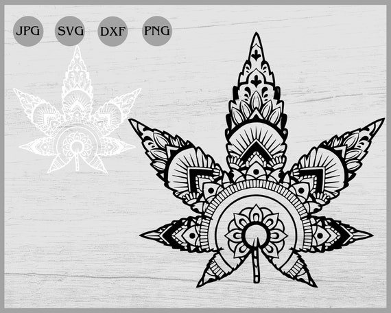 Download Weed Mandala Svg Weed Zentangle Svg Cannabis Svg Weed Svg Etsy