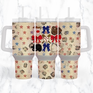 Coquette 40oz Quencher wrap, 40oz Tumbler with handle Sublimation Design, Coquette Ribbon Bow Tumbler Wrap, Girlie Aesthetic Tumbler Wrap